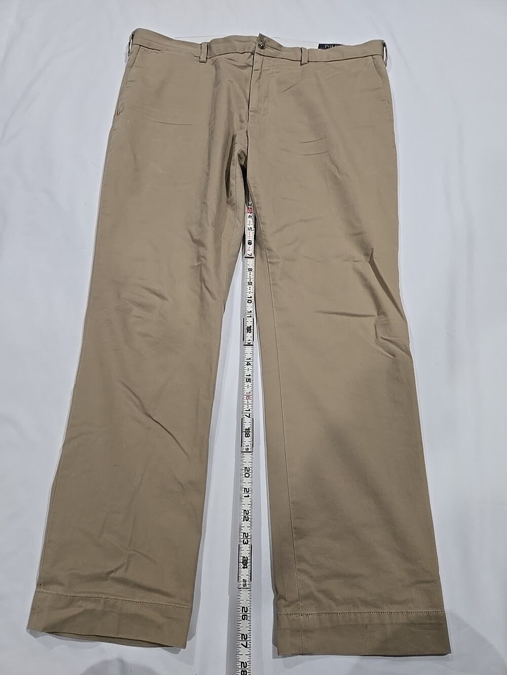 Polo Ralph Lauren Khaki Mens Pants Stretch Silm Fit 38 X 30